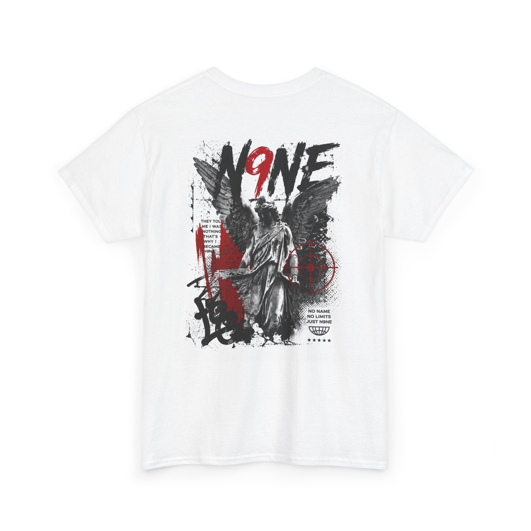 white N9NE Tee