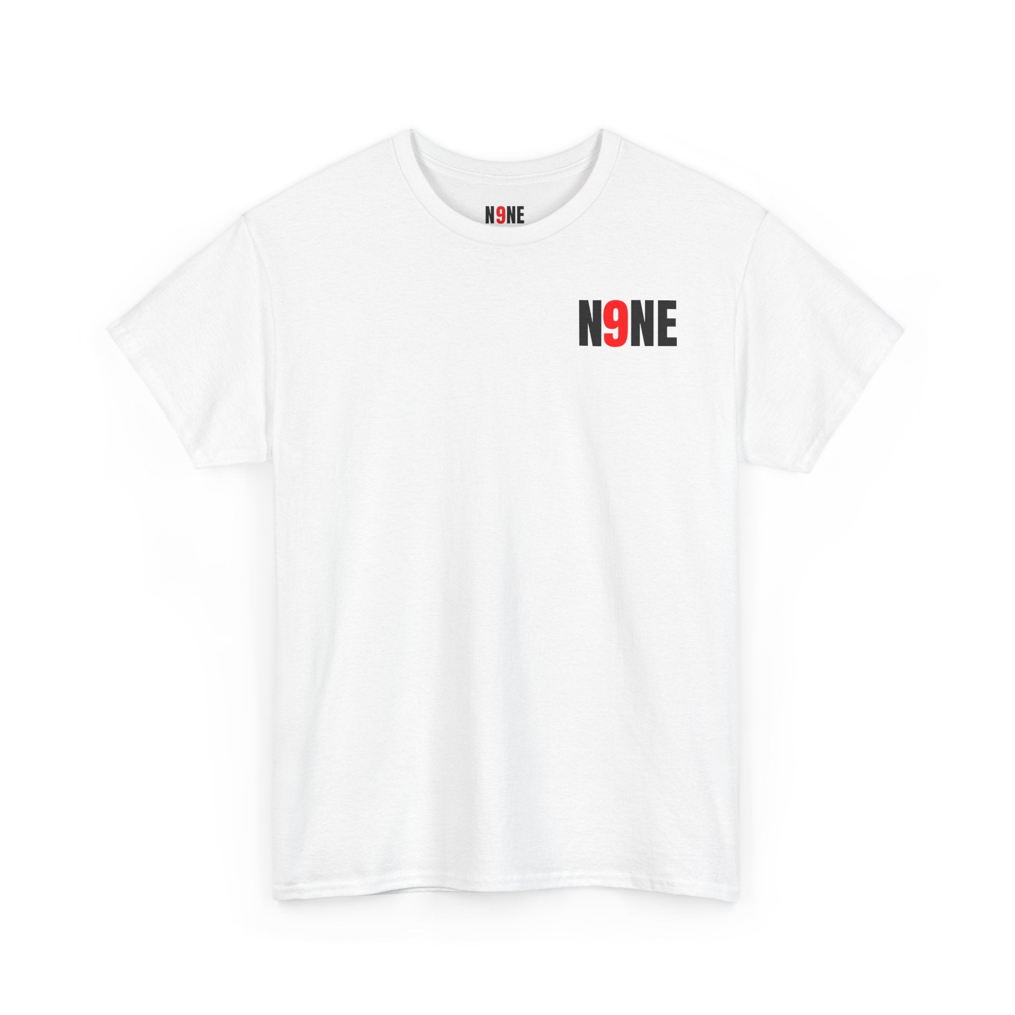 white N9NE Tee