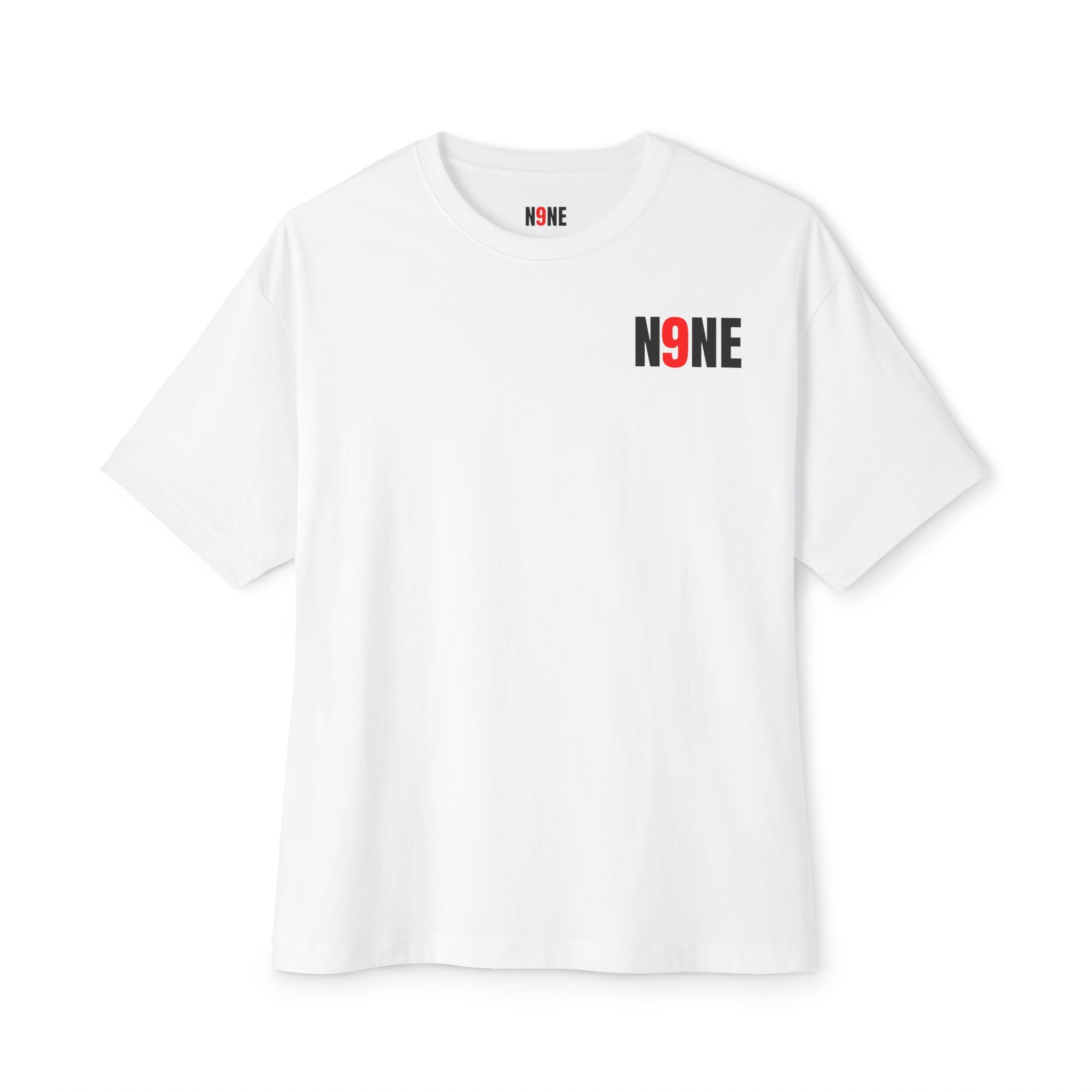 White Baggy N9NE tee